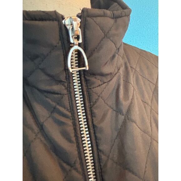 LRL Ralph Lauren Equestrian Lining Quilted Black Jacket Double Vent Small - Picture 5 of 12